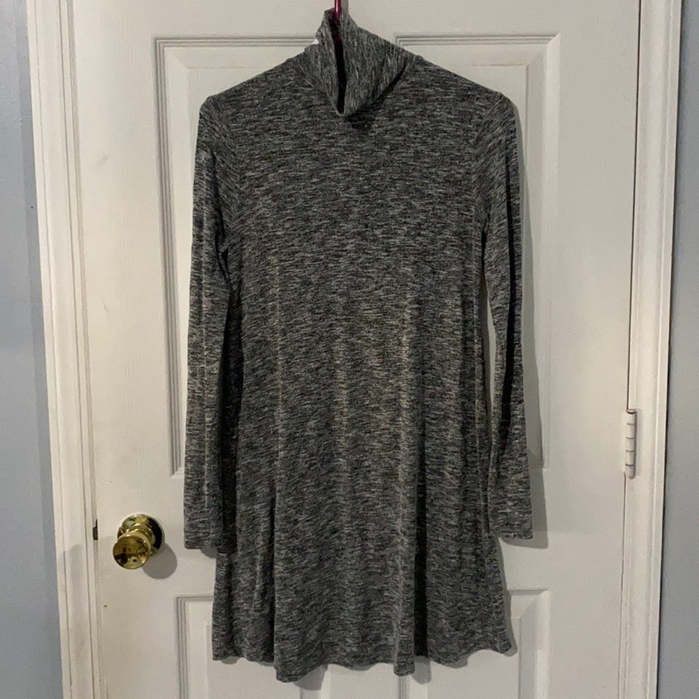 Grey sweater dress